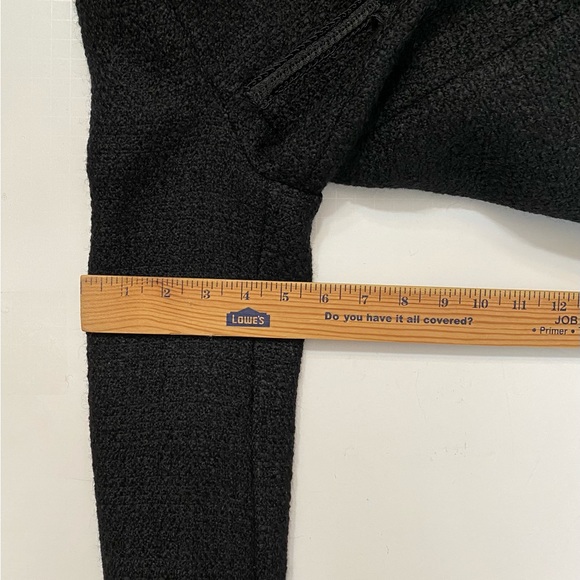 Black Tweed Wool Blend Cropped Women’s Blazer size S - Picture 6 of 16